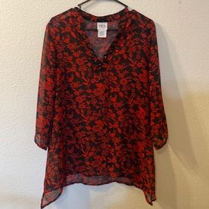 BFA Classics floral blouse size 10
